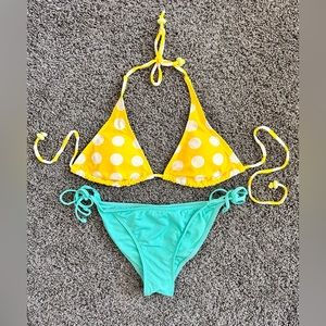 LSPACE Bottom size medium, Target Yellow Polka Dot Top size xs/s